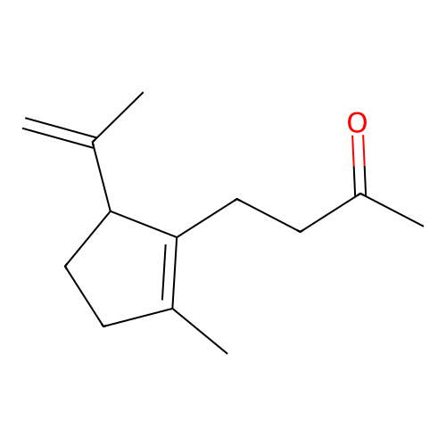 4-(5-Isopropenyl-2-methyl-1-cyclopenten-1-yl)-2-butanone structure