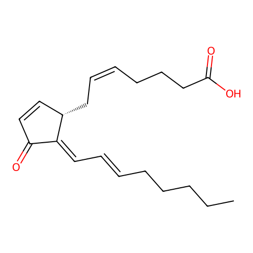 15-Deoxy-delta12,14-prostaglandin structure