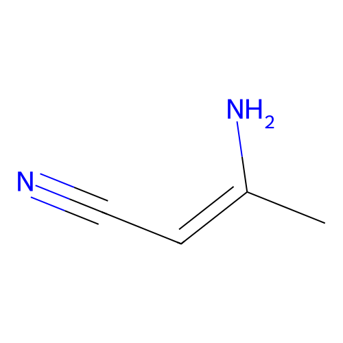 (2Z)-3-Amino-2-butenenitrile structure