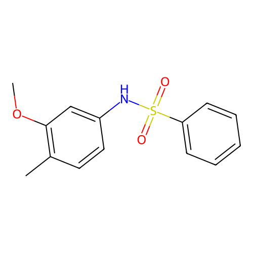 n-(3-Methoxy-4-methylphenyl)benzenesulfonamide structure