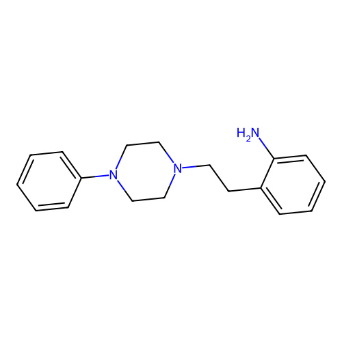 Benzenamine, 2-(2-(4-phenyl-1-piperazinyl)ethyl)- structure