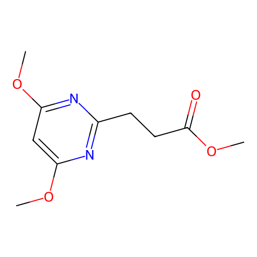 Methyl 3-(4,6-dimethoxypyrimidin-2-yl)propanoate structure