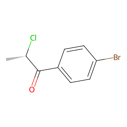(2S)-1-(4-bromophenyl)-2-chloropropan-1-one structure
