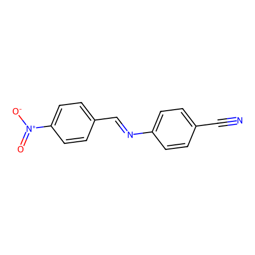 4-[(Z)-[(4-Nitrophenyl)methylene]amino]benzonitrile structure