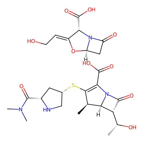 Meropenem clavulanate structure