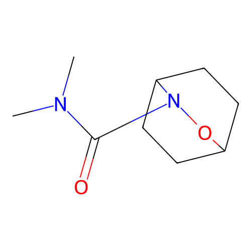 N,N-Dimethyl-2-oxa-3-azabicyclo[2.2.2]octane-3-carboxamide structure
