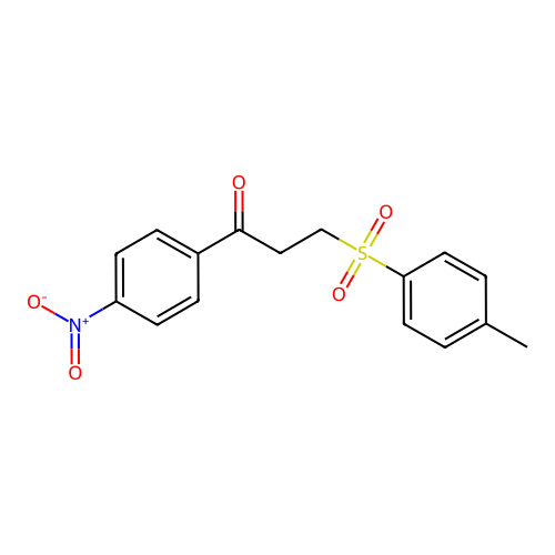 3-(4-Methylbenzene-1-sulfonyl)-1-(4-nitrophenyl)propan-1-one structure
