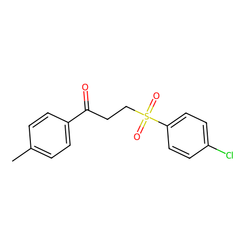 3-((4-Chlorophenyl)sulfonyl)-1-(4-methylphenyl)-1-propanone structure