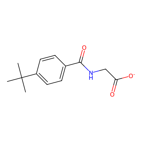 (4-tert-Butylbenzamido)acetate structure