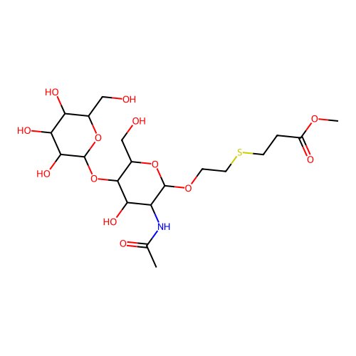Beta-D-gal-[1->4]-beta-D-glcnac-1->o-cete structure