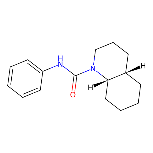 (4aS,8aS)-N-phenyl-3,4,4a,5,6,7,8,8a-octahydro-2H-quinoline-1-carboxamide structure