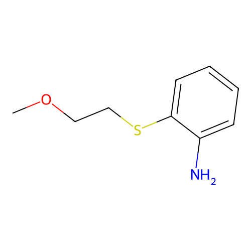 2-(2-Methoxyethylthio)benzenamine structure