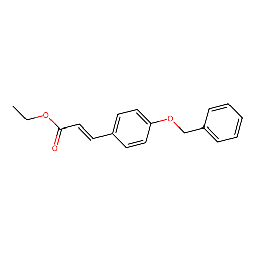 Ethyl 3-[4-(benzyloxy)phenyl]prop-2-enoate structure