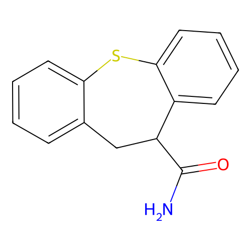 Dibenzo(b,f)thiepin-10-carboxamide, 10,11-dihydro- structure