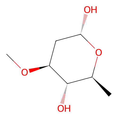 alpha-L-Oleandropyranose structure