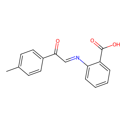 2-{(E)-[2-(4-Methylphenyl)-2-oxoethylidene]amino}benzoic acid structure