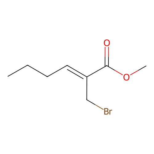 methyl (2Z)-2-(bromomethyl)hex-2-enoate structure