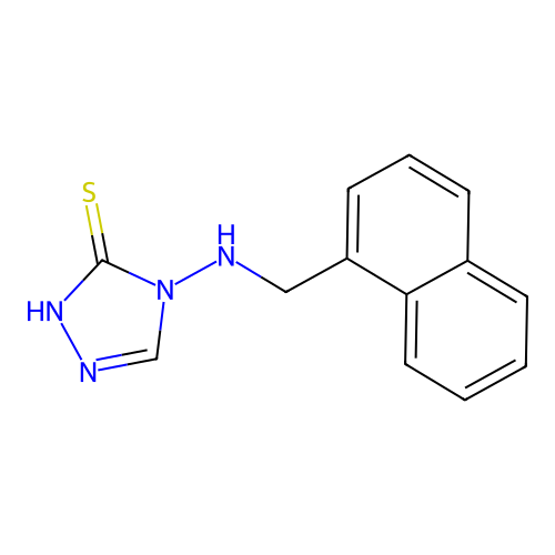 2,4-Dihydro-4-[(1-naphthalenylmethyl)amino]-3H-1,2,4-triazole-3-thione structure