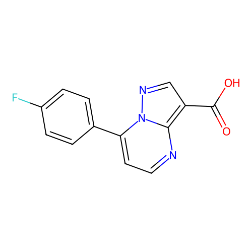 7-(4-Fluorophenyl)pyrazolo[1,5-a]pyrimidine-3-carboxylic acid structure