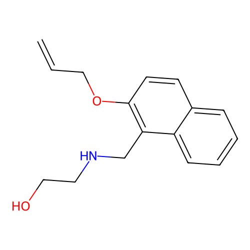 2-({[2-(Prop-2-en-1-yloxy)naphthalen-1-yl]methyl}amino)ethanol structure