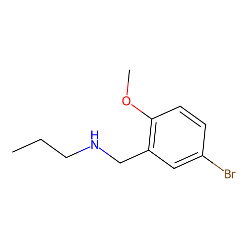 N-(5-bromo-2-methoxybenzyl)propan-1-amine structure