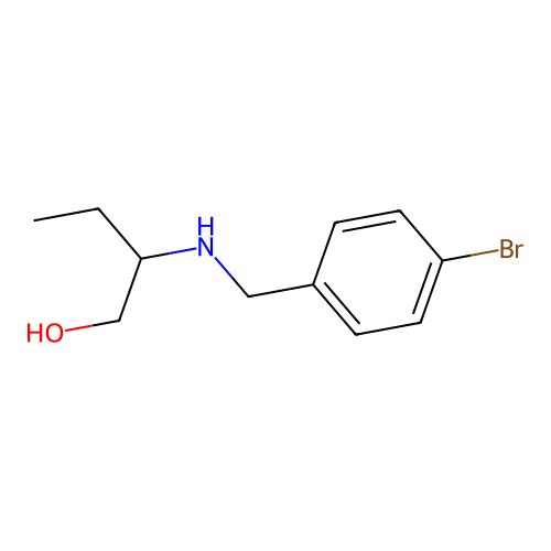 2-{[(4-Bromophenyl)methyl]amino}butan-1-ol structure