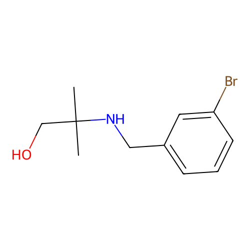 2-[(3-Bromobenzyl)amino]-2-methyl-1-propanol structure