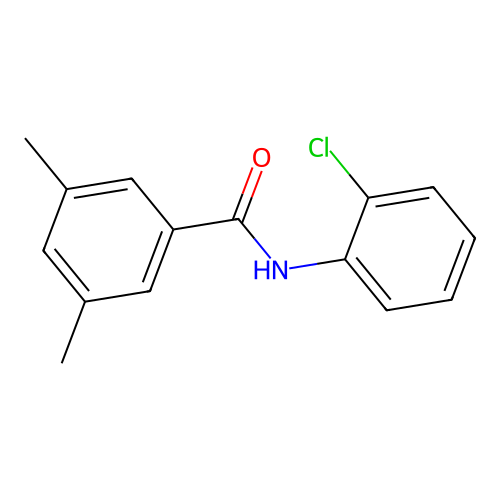 N-(2-chlorophenyl)-3,5-dimethylbenzamide structure