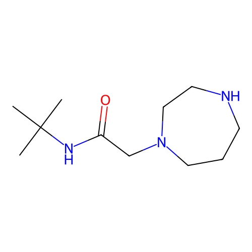 N-tert-butyl-2-(1,4-diazepan-1-yl)acetamide structure