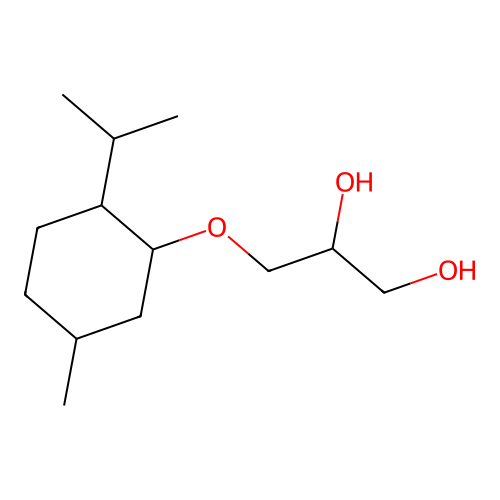薄荷氧基丙二醇 structure