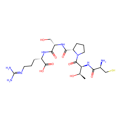 H-Cys-Thr-Pro-Ser-Arg-OH structure