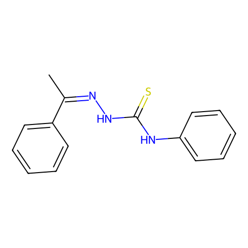 4-Phenyl-1-(1-phenylethylidene)thiosemicarbazide structure