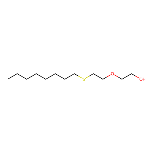 Diethylene glycol, thio, S-octyl structure