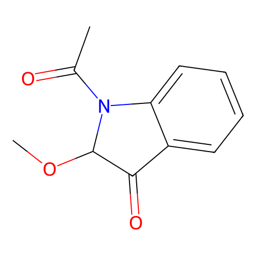 3H-Indol-3-one, 1-acetyl-1,2-dihydro-2-methoxy- structure