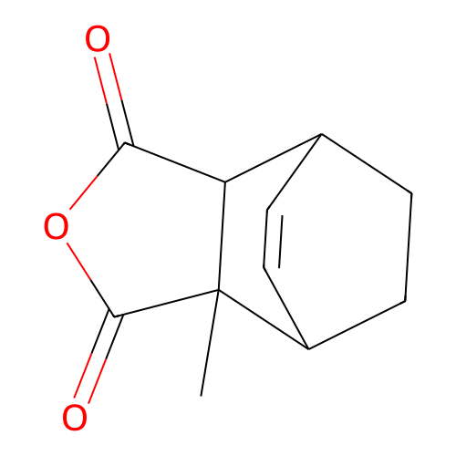3a-Methyl-3a,4,7,7a-tetrahydro-4,7-ethano-2-benzofuran-1,3-dione structure