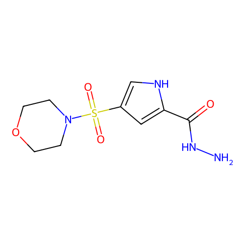 4-(4-Morpholinylsulfonyl)-1H-pyrrole-2-carboxylic acid hydrazide structure