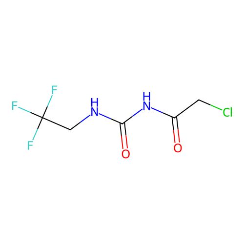 3-(2-Chloroacetyl)-1-(2,2,2-trifluoroethyl)urea structure