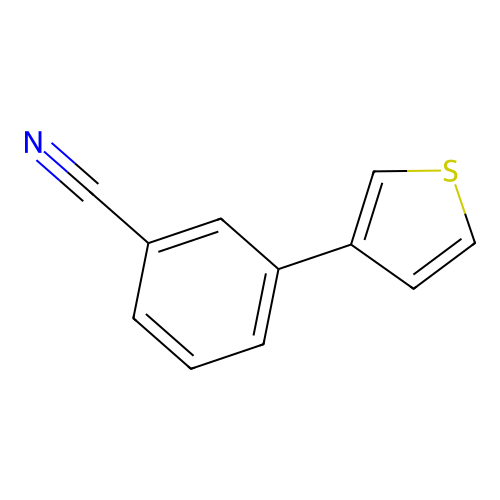 3-(3-Thienyl)benzonitrile structure