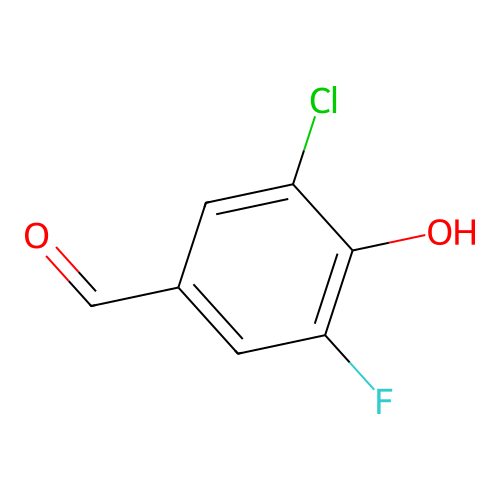 3-Chloro-5-fluoro-4-hydroxybenzaldehyde structure