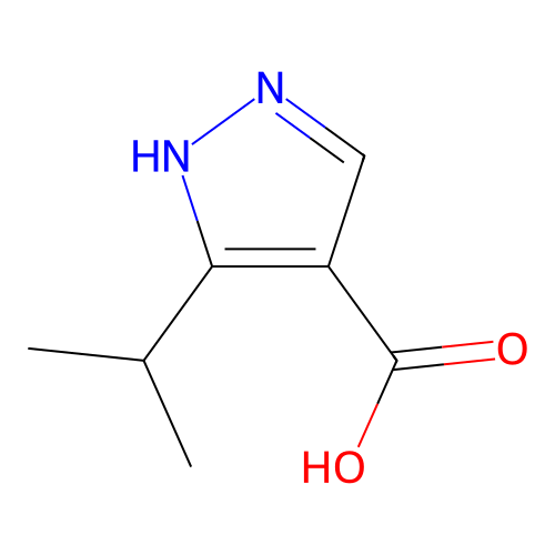 3-Isopropylpyrazole-4-carboxylic acid structure