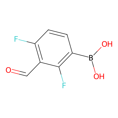 2,4-Difluoro-3-formylphenylboronic acid structure