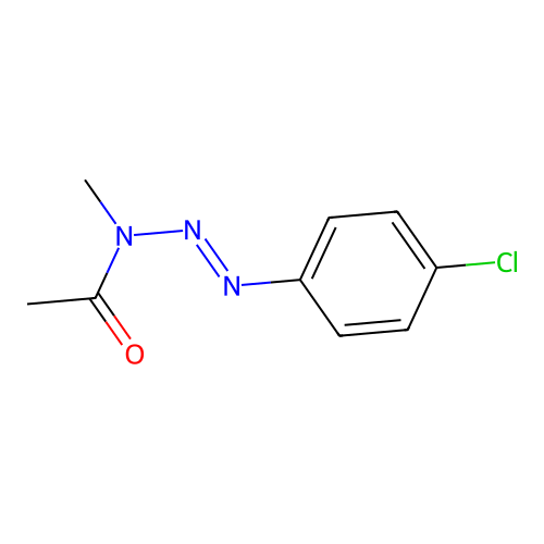 1-[(2E)-3-(4-Chlorophenyl)-1-methyltriaz-2-en-1-yl]ethan-1-one structure