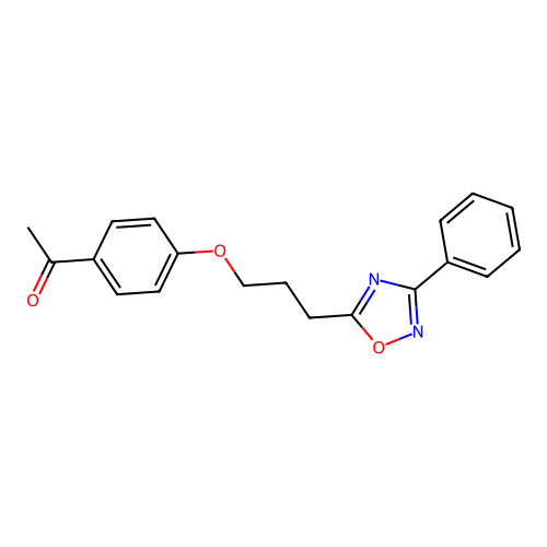 1-{4-[3-(3-Phenyl-1,2,4-oxadiazol-5-yl)propoxy]phenyl}ethan-1-one structure