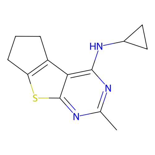 N-cyclopropyl-10-methyl-7-thia-9,11-diazatricyclo[6.4.0.0^{2,6}]dodeca-1(8),2(6),9,11-tetraen-12-amine structure