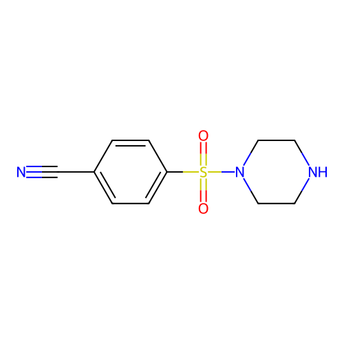 4-(Piperazin-1-ylsulfonyl)benzonitrile structure