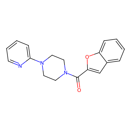 1-Benzofuran-2-yl-(4-pyridin-2-ylpiperazin-1-yl)methanone structure