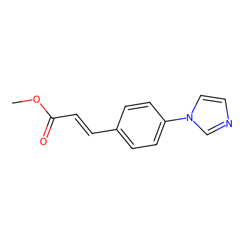 Methyl 3-(4-imidazol-1-ylphenyl)prop-2-enoate structure