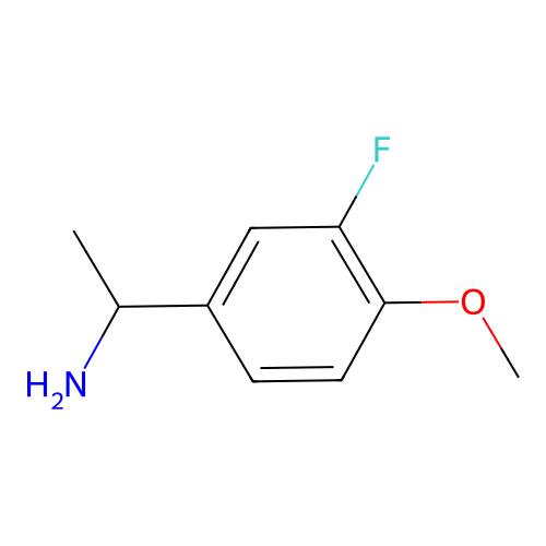 1-(3-Fluoro-4-methoxyphenyl)ethan-1-amine structure