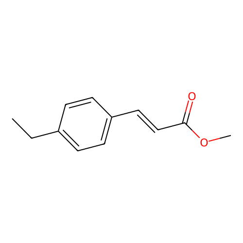 Methyl 3-(4-ethylphenyl)prop-2-enoate structure