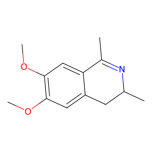 6,7-Dimethoxy-1,3-dimethyl-3,4-dihydroisoquinoline structure